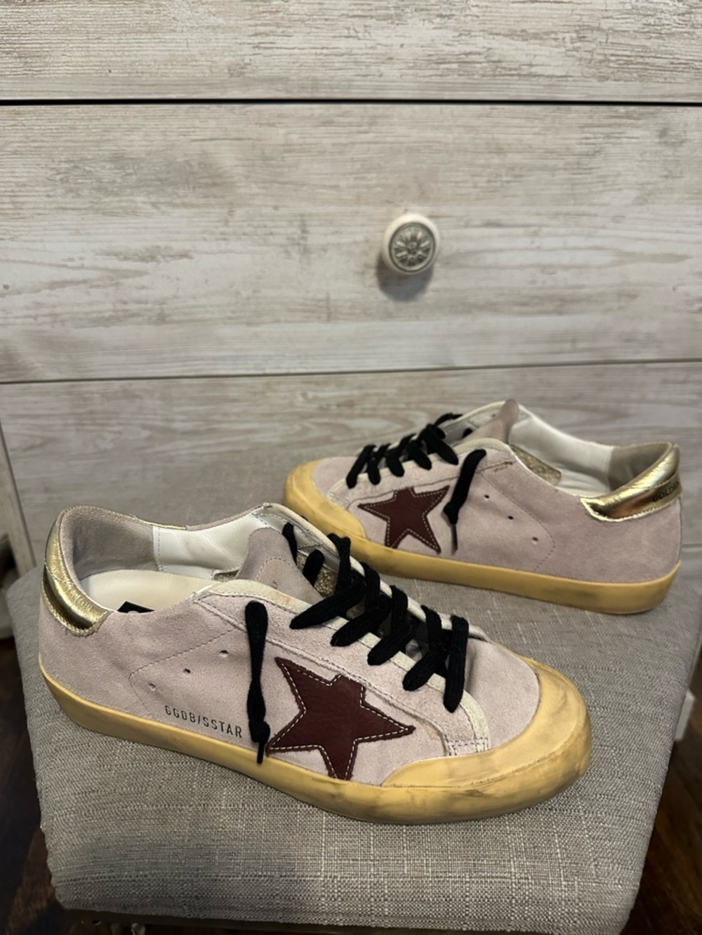Golden Goose Lilac Super Star Sneakers